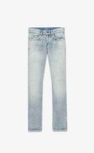 ysl biker jeans mens|saint laurent slim fit jeans.